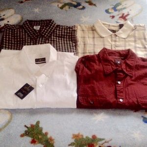 *SALE* 4 Mens XL Button Down Dress Shirts Lot~1 is NWT